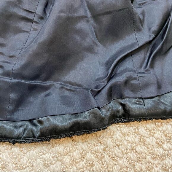 Carmen Marc Valvo Brand Black Beaded‎ Formal Top Size 10 - Picture 12 of 13